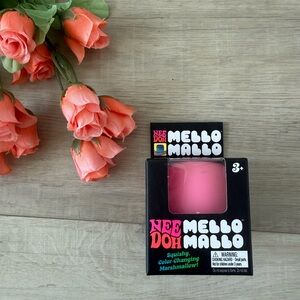 New! Nee Doh Mello Mallo Squishy Color Changing Marshmallow~Pink